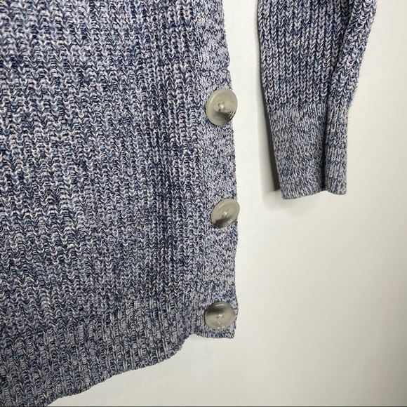 LOFT Cotton Sweater Side button detail - Picture 9 of 11